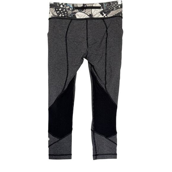 Lululemon Pace Rival Crop Leggings Size 6 Running Activewear EUC - Picture 5 of 10